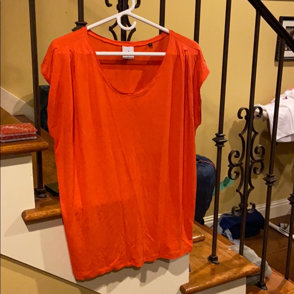 CAbi u line orange tee